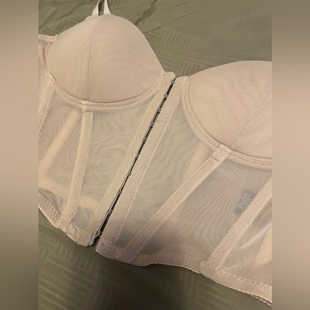 NWOT Say What Sheer Nude Bralette - Picture 2 of 4